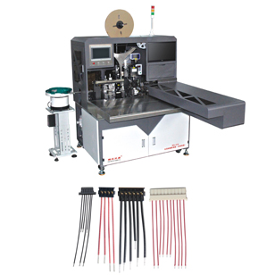 RQ-019全自動插膠殼機，穿膠殼機長短線